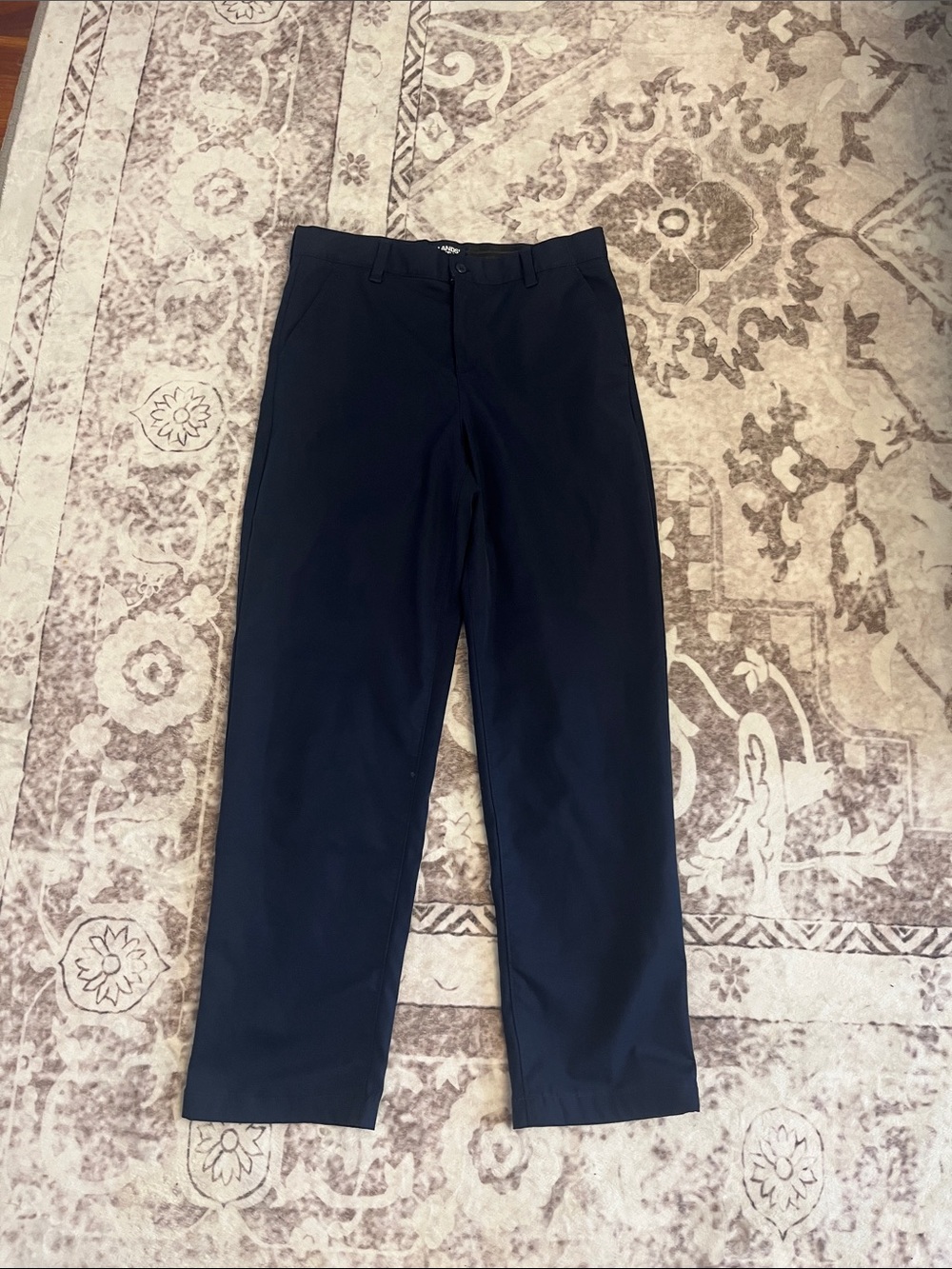Lands' End Men's Navy Chinos - Straight Leg